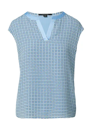comma - T-Shirt blau - Gr. - 36