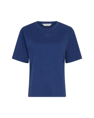 msch copenhagen - MSCHMelea Icon Tee s blue s blue - Gr. - XS/S