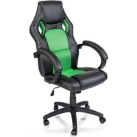 TRESKO Drehstuhl Racing Chefsessel Bürostuhl, Schreibtischstuhl, gepolsterte Armlehnen, Sportsitz mit Wippmechanik