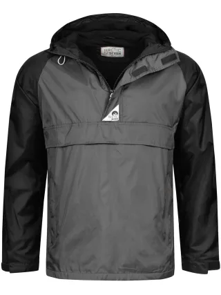Arctic Seven Herren Regenjacke – Dunkelgrau-Schwarz