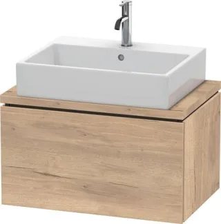 Duravit L-Cube Konsolen-Waschtischunterbau wandhängend compact 720x477x400 Az 1 Front: LC580105555