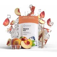 Wunder Zahnstocher Mundpflegecenter mit Geschmack Pfirsich-Ice - 100er Refillpack im Nachfüllbeutel, frischer Atem - Alternative zu Kaugummi - zuckerfrei & kalorienfrei