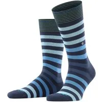 Burlington Socken Blackpool modernes Streifenmuster, Einheitsgröße 40-46, Burlington-Clip