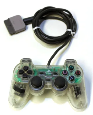 Sony PlayStation Controller [DualShock] crystal/transparent