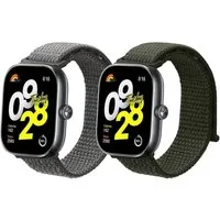 kwmobile 2x Uhrenarmband für Xiaomi Redmi Watch 4 / Band 8 Pro Armband Smartwatch, 2-tlg., Fitnesstracker Band Set aus Nylon - Ersatzarmband Smartwatch