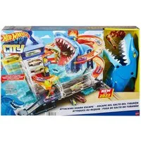 Mattel® Spielzeug-Auto Mattel HMF86 - Hot Wheels - City Shark Escape Spielset