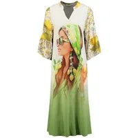 Key Largo Druckkleid WD WOMAN v-neck (1-tlg)