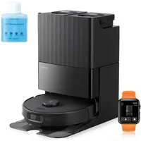 Roborock Saugroboter Qrevo Edge S5A, 18500Pa (Upgrade von S8 Pro Ultra), mit Wischfunktion,Dual Anti-Tangle-System, 18500Pa, Dual Anti-Tangle-System, 75℃ Heißwasser-Moppwäsche