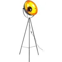 OTTO home Stehlampe Totte - Stehleuchte mit Dreibein, beige o schwarz, Wohnzimmer, Flur, Ein-/Ausschalter, ohne Leuchtmittel, E27, indirektes Licht, standfest, Wippschalter, Retro, Industrie Look
