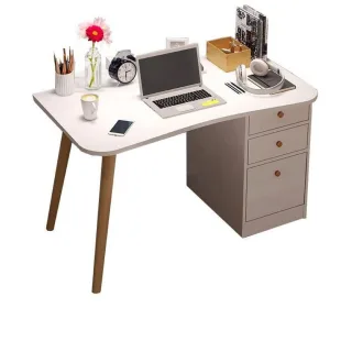 Computertisch,, Weiß, Holzwerkstoff, 100x73x50 cm, Arbeitszimmer, Schreibtische, Computertische