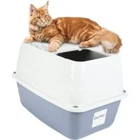 GarPet Katzentoilette Hop In Katzenklo XXL große Katzen Katzenklo hoher Rand Katzentoilette