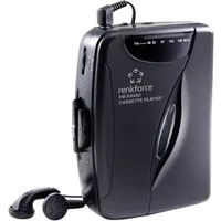 Renkforce Renkforce RF-CP-150 Tragbarer Kassettenspieler Schwarz tragbarer CD-Player
