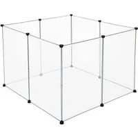 EUGAD Freigehege, Freigehege für Kaninchen Hasen 102 x 102 x 70 cm
