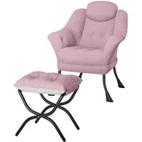 GarveeMore Ohrensessel Relaxsessel mit Hocker Ohrensessel Polstersessel Faulsessel
