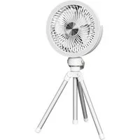 Platinet Tischventilator PRDF0556, 20,7 cm Durchmesser, Ventilator mit LED Licht und Stativ