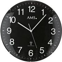 AMS Funkwanduhr F5959 (Quarzuhr,Wohnzimmer,Esszimmer,Küche,Arbeitszimmer,Büro, Flur)