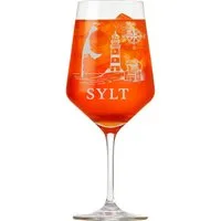 eXODA Weinglas Motiv Sylt elegante Gravur spülmaschinenfest 350 ml, 1-tlg., Glas, Atemberaubende Darstellung