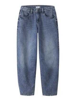 NAME IT - NKFBELLA BARREL JEANS 2113-RM NOOS Medium Blue Denim - Gr. - 134