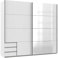 Wimex Schwebetürenschrank Emden moderner Kleiderschrank mit Spiegel und Schubladen Schlafzimmer Schrank Garderobenschrank mit Schwebetüren Topseller