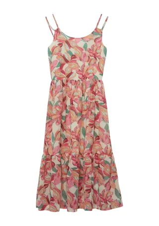 s.Oliver - Kleid mehrfarbig/creme - Gr. - 158