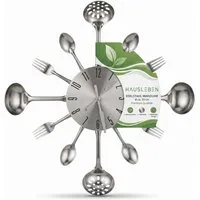hausleben Wanduhr im Küchenbesteck-Look (35 cm)