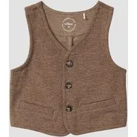 s.Oliver Funktionsweste Indoor-Weste Festive Weste mit Herringbone-Muster