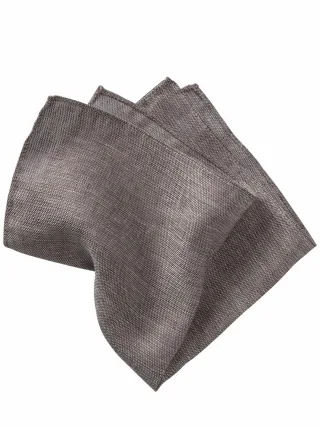 Mey & Edlich Herren Kavalier-Einstecktuch Braun Reines Leinen