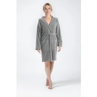 OTTO home Damenbademantel Sina, ideal für Sauna & Spa, Hotelbademantel, Morgenmantel, Kurzform, Leichtfrottee, Kapuze, Gürtel, einfarbiger Bademantel, kurz, hoher Baumwollanteil, XS-4XL