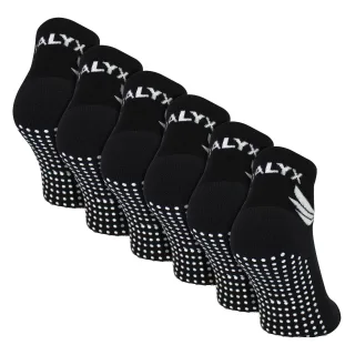 6er Pack Herren Bambus Knöchelsocken mit Grip | Verstärkte Ferse & Zehen weiche rutschfeste Socken