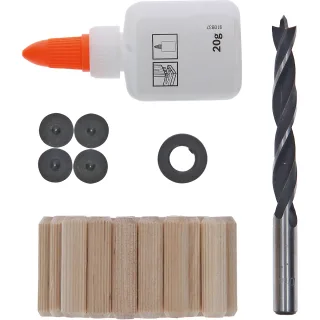 Bosch Holzdübel-Set, 27-teilig, 10 mm, 40 mm - 2607000543