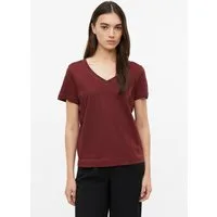 s.Oliver Kurzarmshirt T-Shirt Baumwollshirt mit V-Ausschnitt