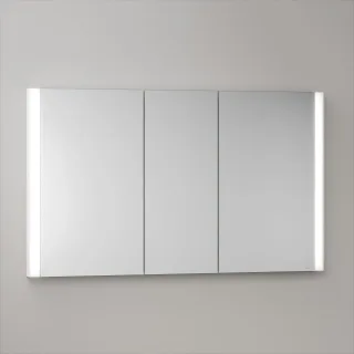 KEUCO Royal Atlas LED Spiegelschrank 120 x 71 x 11,5 cm mit 3 Türen, Unterputz 211201450112