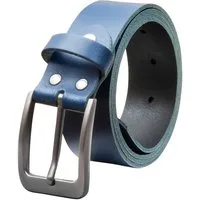 COLOGNEBELT Ledergürtel OM411-SL-Dunkelblau MADE IN GERMANY, Dunkelblau Kürzbar, 100 % Echtleder, Unisex
