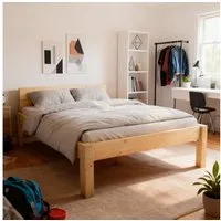 TUGA-Holztech Massivholzbett Pfostenbett Massivholzbett "Daybett" 90 x 200 cm 38 cm Holzbett Bett, Breite 80 90 100 120 140 160 180 200 Länge 190 200 210 220 H=38/48/58