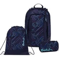 Satch Schulrucksack Air (3tlg., inkl. Schlamperbox und Sportbeutel)