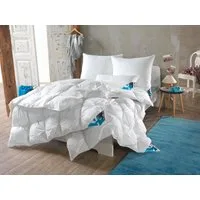 Haeussling Daunenbettdecke Hygge Home, Bettdecken für Sommer und Winter, Ganzjahresdecke, Decke, Füllung: weiße, neue 90% Daunen und 10% Federn, Kl. 1, Bezug: 100% Baumwolle, Bettdecke 135x200 cm, 155x220 cm & weitere Größen