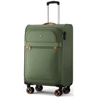 Verage Koffer Weichschalenkoffer, Leicht Reisekoffer mit Zahlenschloss, 4 Rollen, Stoffkoffer, Handgepäck/Set 3-teilig, 56/66/76cm,47/77/109L