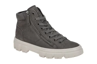 Paul Green Damen Stiefeletten 5210-010 Grau - iron, Echtleder, XL-ExtraLight