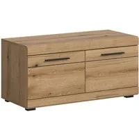 xonox.home Schuhbank Sitzbank Scout, Evoke Oak Nachbildung Softclose Melamin Modern 90x44x40 cm