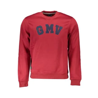 Gianmarco Venturi Rotes Polyester Herren Sweatshirt