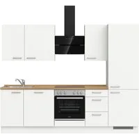 nobilia® Küchenzeile "Touch II", NEU: individuell anpassbar mit gratis Profi-Beratung, vormontiert, Breite 270 cm, Ausrichtung wählbar, wahlw. mit E-Geräten
