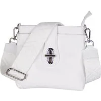 MIRROSI Umhängetasche Damen Crossbody Bag, Echtleder Made In Italy, (22x22x8cm) aus Wildleder