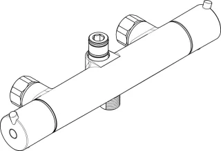 Hansgrohe Thermostat Croma 100 Showerpipe chrom , 92131000 92131000