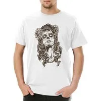 Urban Backwoods Print-Shirt Dia de Muertos I Herren T-Shirt Mexican Sugar Skull Schädel Mexiko (1-tlg) Tattoo Gang Latino Mexico