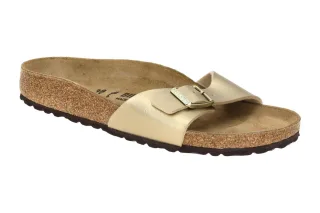 Birkenstock 1016107 Madrid BS Damen Pantoletten gold Synthetik Fu?bett