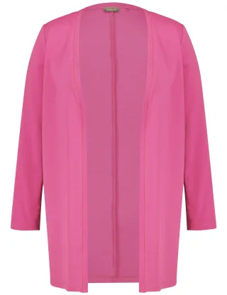 SAMOON - Jacke Gewirke pink power - Gr. - 44