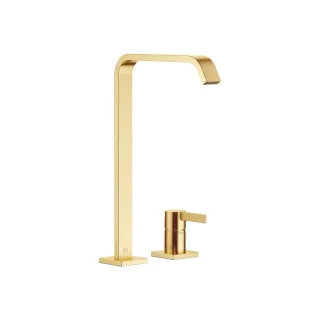 Dornbracht Waschtisch-Zweilochbatterie mit hohem Auslauf IMO 29218671 Gold gebürstet (PVD),29218671- 29218671-37