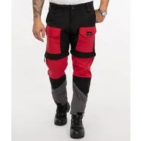 Rock Creek Softshellhose Herren Softshellhose Zipp-Off Hose Shorts H-309