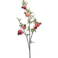 Kunstzweig Kunststoff Zweig Granatapfel GRONEL mit Früchten, rot, 80cm Granatapfel, artplants, Höhe 80.0 cm