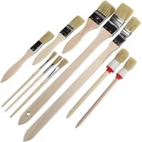Beast Pinsel Pinsel Set 10 teilig mit Flachpinsel Rundpinsel Heizkörperpinsel